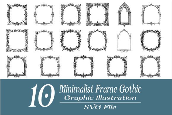 Download Minimalist Gothic Frame Graphic Bundle - Graphic Collection
