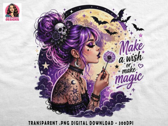 Download Make Magic Witch PNG | Gothic Moon Art - Moon art Collection