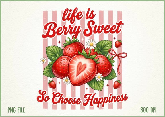 Download Life is Berry Sweet Strawberry PNG - Strawberry Collection