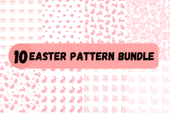 Download 10 Easter Pink Digital Pattern Graphic - Graphic Collection
