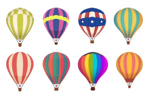 Download Hot Air Balloon. Colored Aircraft - Balloon Collection